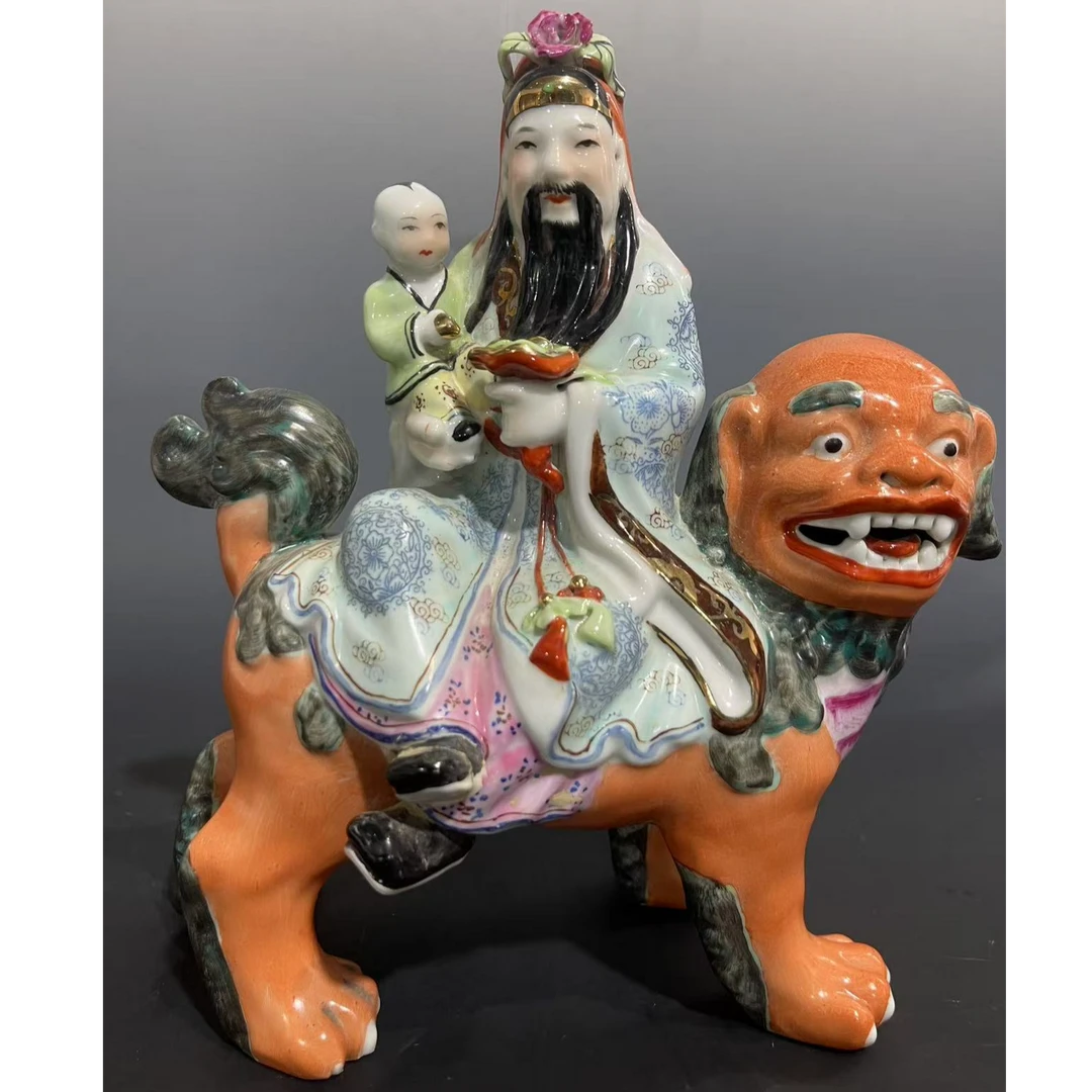 A567 粉彩瓷塑财神像