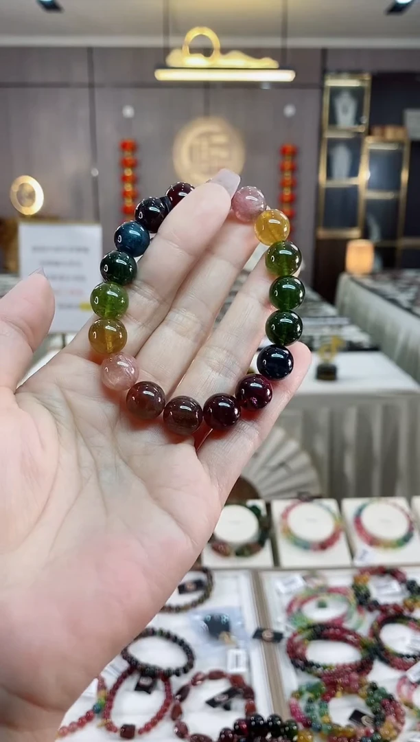 【闪购商品】碧玺单圈手串11mm+未镶嵌（多样性发一条）hon