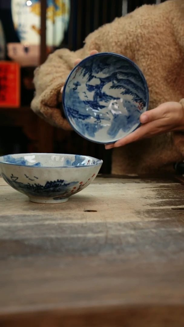 【闪购商品】瓷片景德镇纯手工釉下彩精品餐具