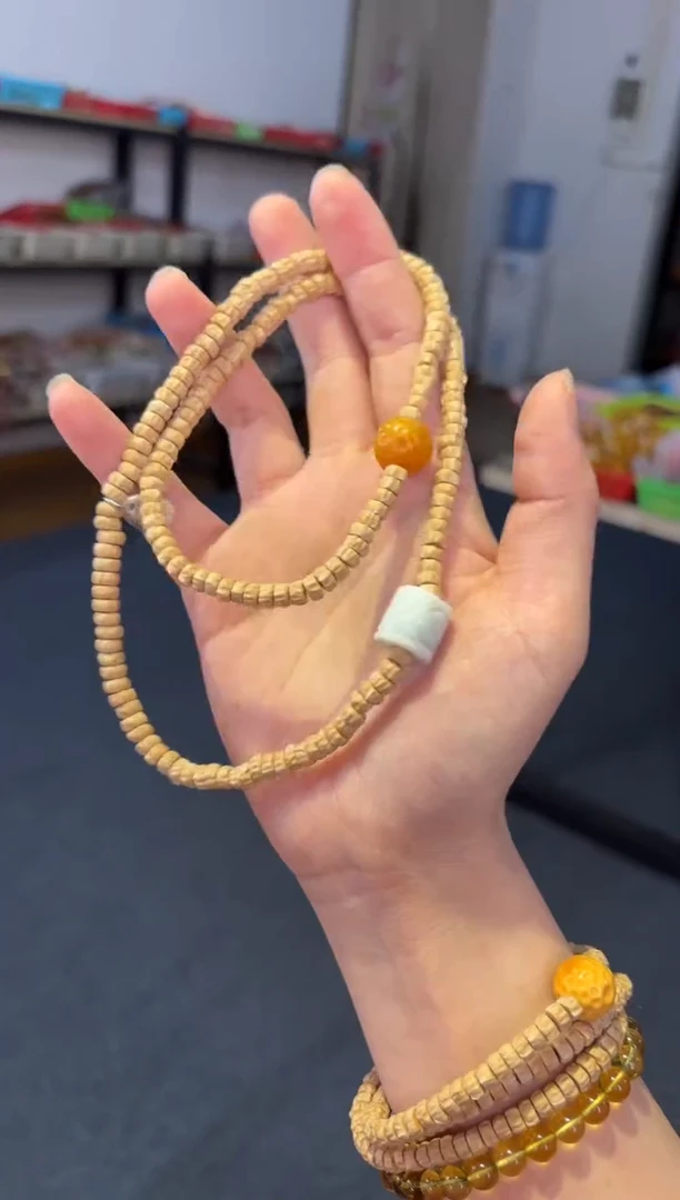 未镶嵌手链翡翠  5mm百香籽药片三圈锁骨链