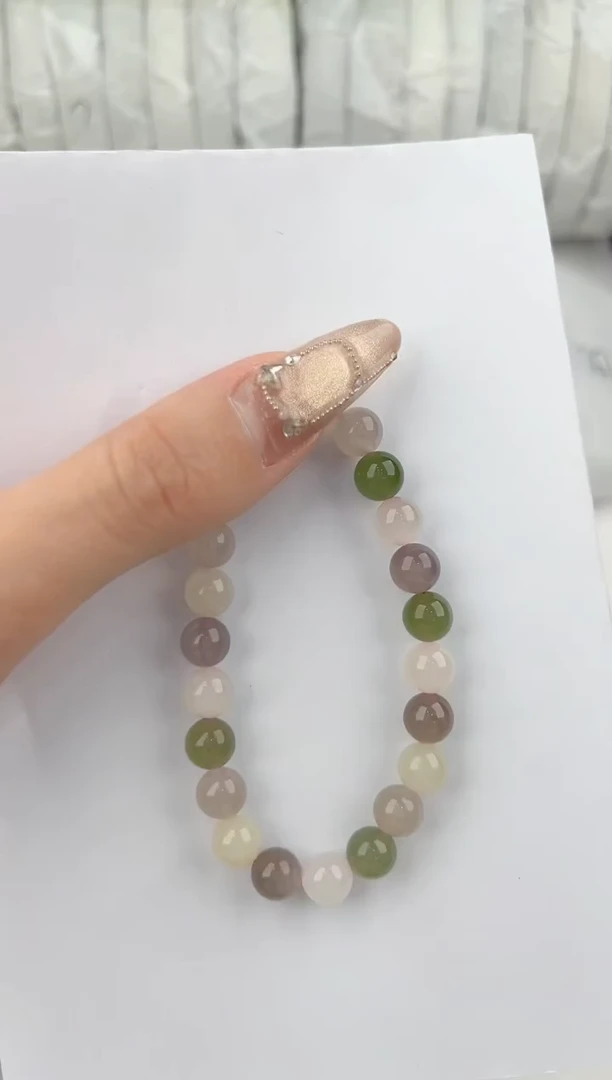 【闪购商品】和田玉手链未镶嵌1颜色微差无瑕疵