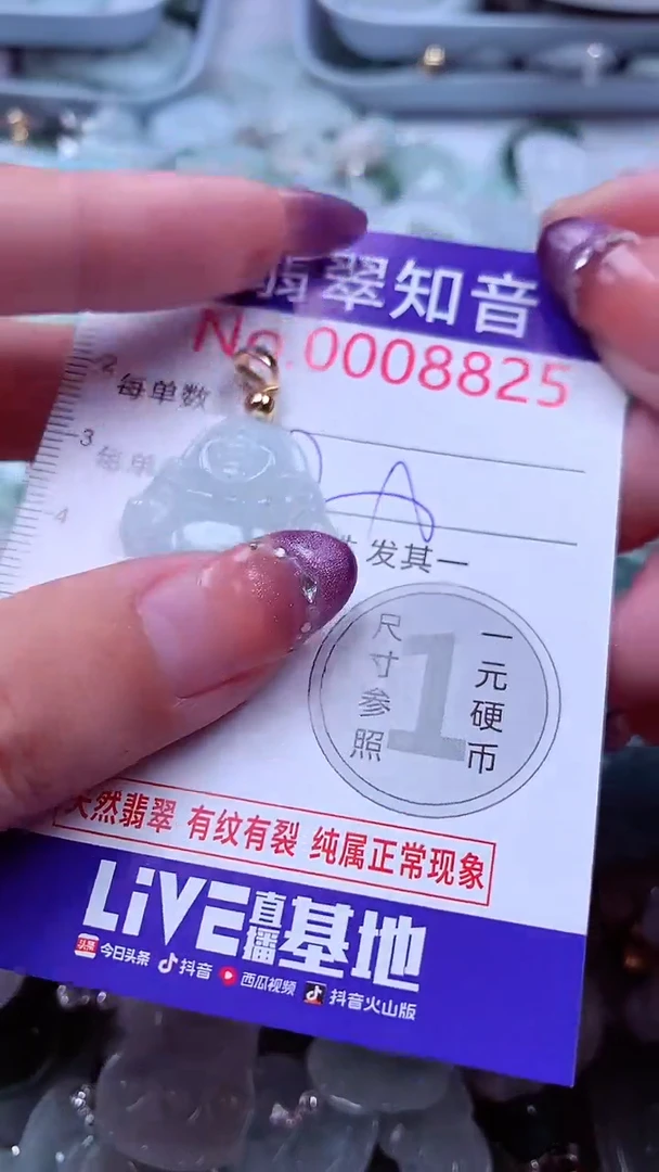 翡翠未镶嵌吊坠(不含链)8825