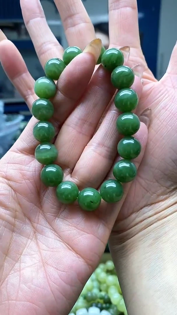 未镶嵌手串和田玉碧玉12