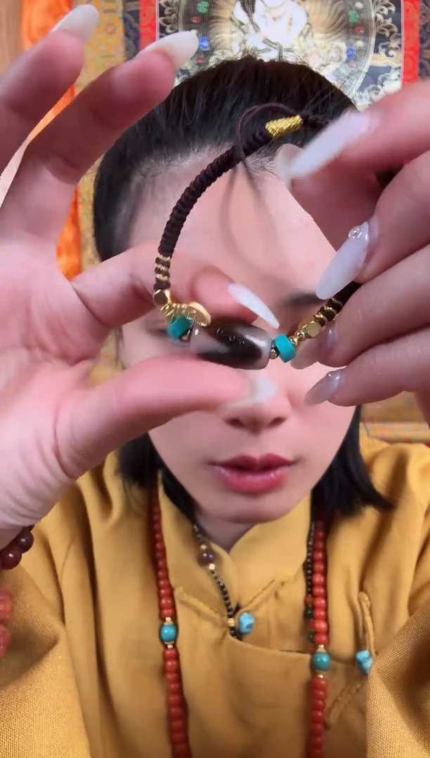 铁合金花岗石藏式风格珠串