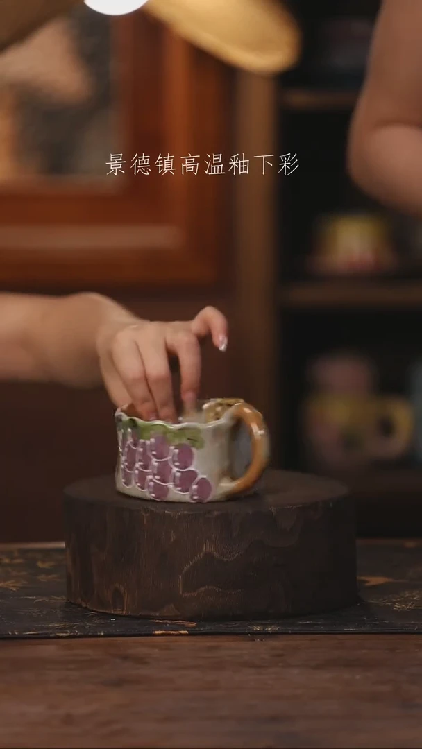 陶瓷景德镇高温釉下手绘陶瓷276
