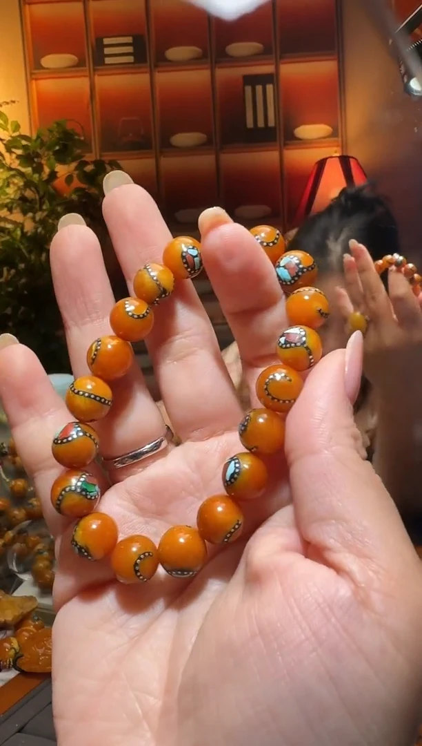 蜜蜡颈饰未镶嵌341天然蜜蜡珠宝奇石全都保真