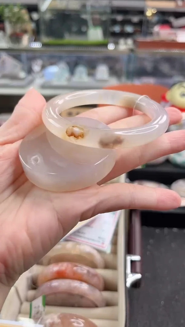 未镶嵌手镯石英质玉58圈口 （赠品镯心）3910160