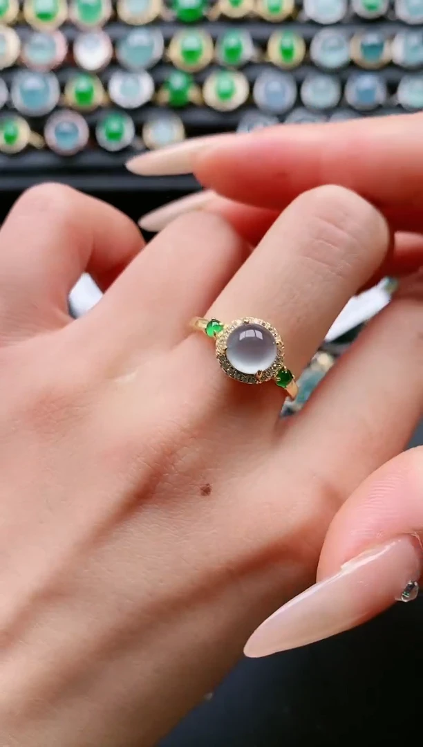 【闪购商品】翡翠戒指银S925镶嵌11111