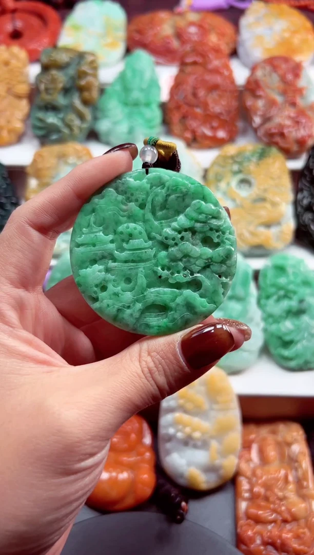 吊坠(不含链)未镶嵌翡翠13