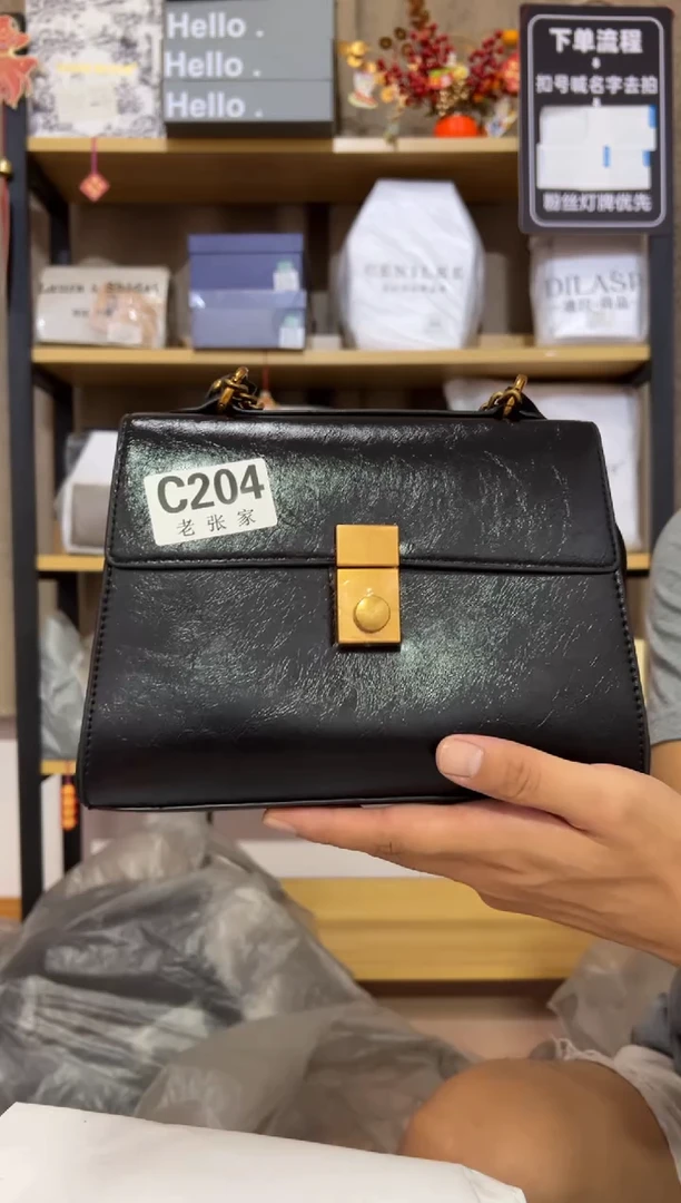 小牛剖层皮革老张家女包204