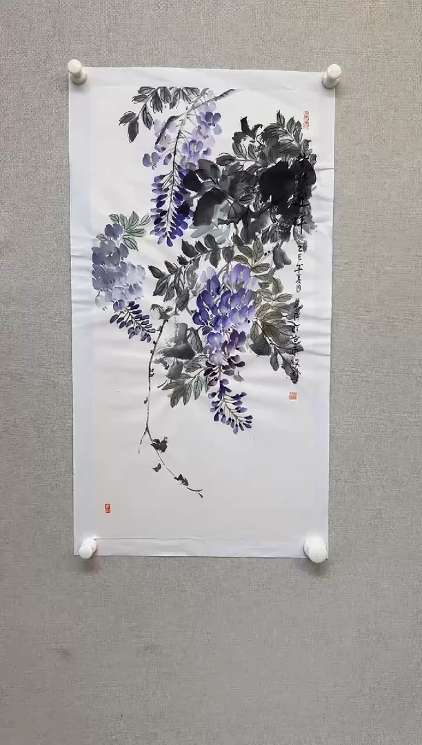 国画y天津人美-张丽萍写意花鸟2平尺