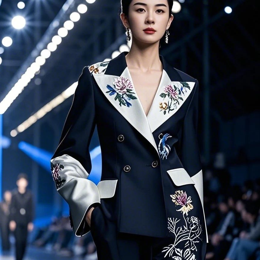 BYGB-丹菊凝香2025新款重工刺绣国风套装