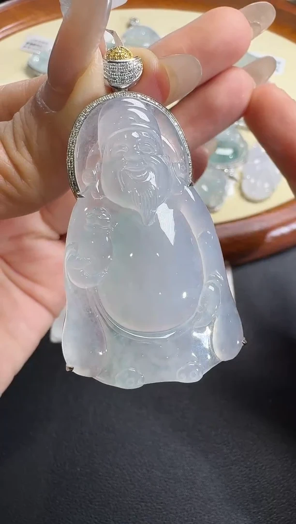 【闪购商品】翡翠颈饰18K金镶嵌【源头工厂】钻石镶嵌