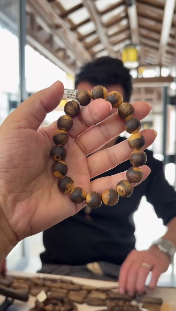 沉香手串卡1.2/13克虎斑紫罗兰多样性发货一条