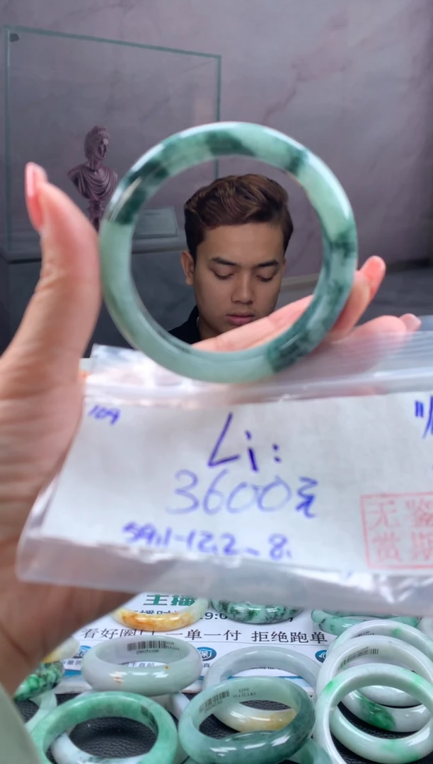 未镶嵌手镯翡翠L*i翡翠手镯 下单联系小耳机#109