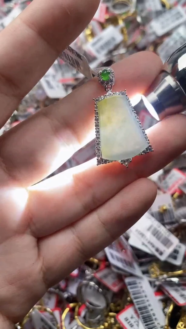 【闪购商品】翡翠戒指银S925镶嵌55555---3