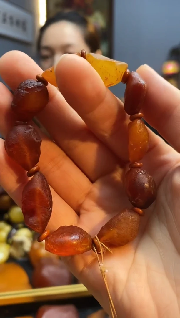 手链琥珀未镶嵌手串