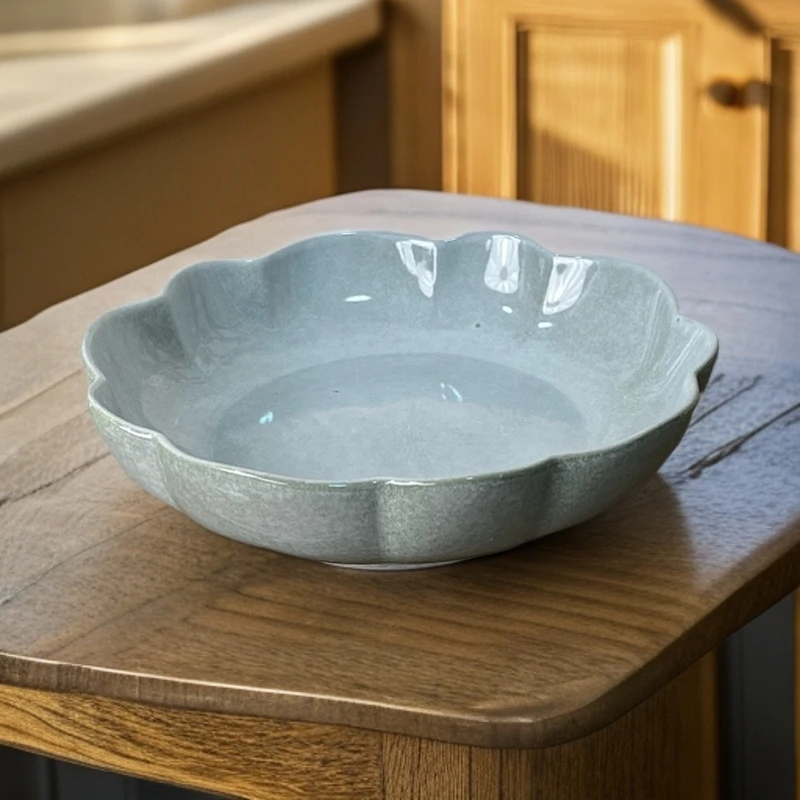 300 微瑕品灰白色深盘