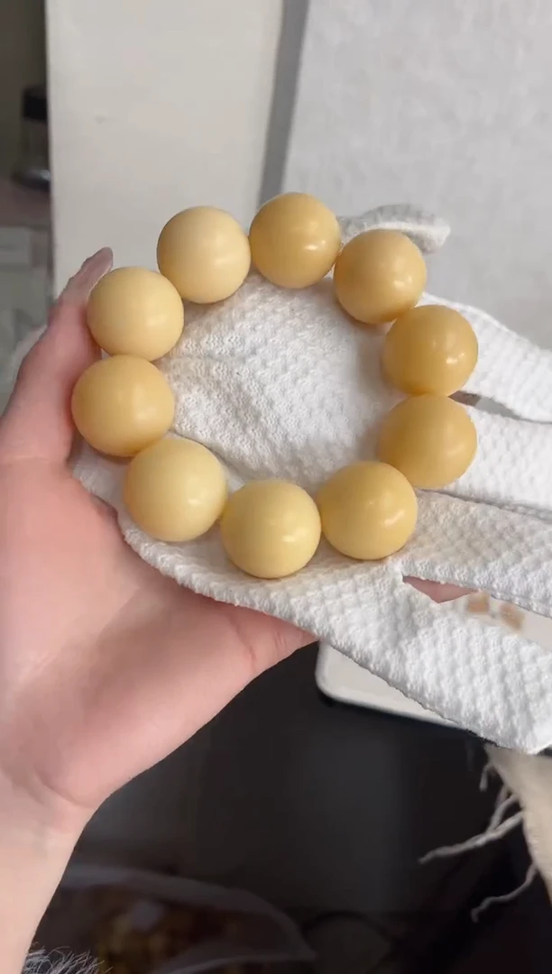 【闪购商品】菩提根/象牙果手串干磨圆珠24mm手串D66