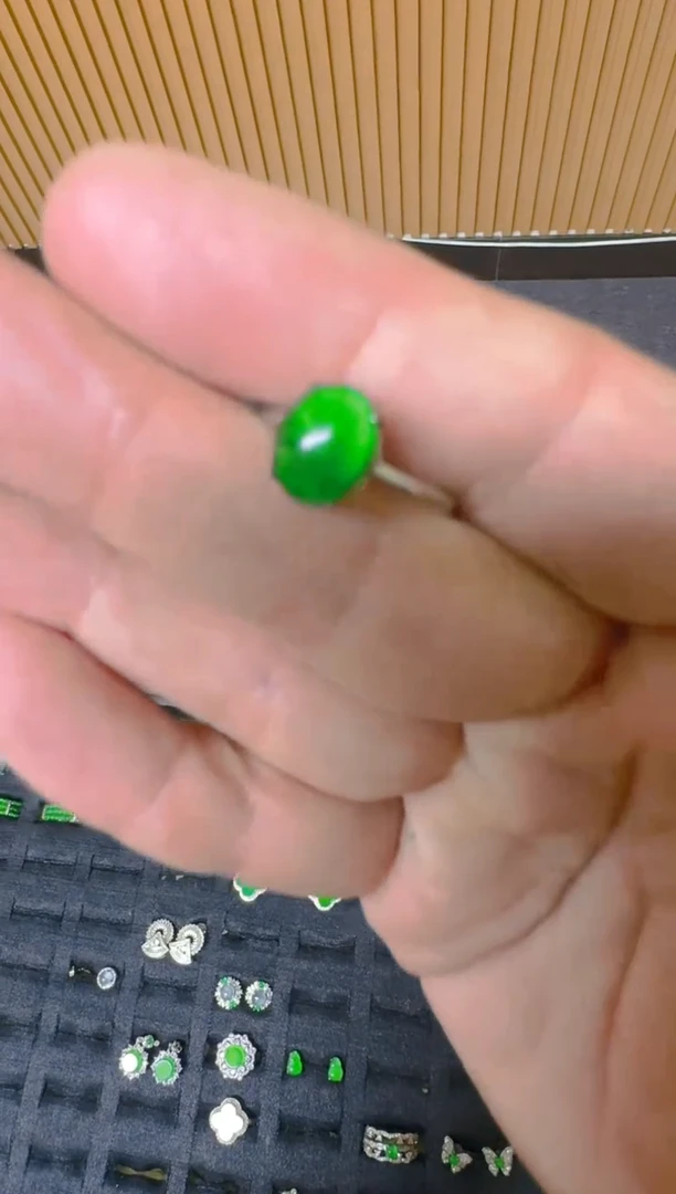 未镶嵌戒指翡翠天然A货翡翠