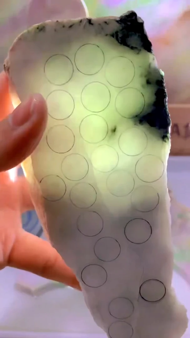 翡翠裸石翡翠散珠裸石天然缅甸翡翠A货393