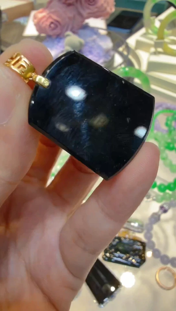 吊坠(不含链)18K金镶嵌翡翠多样性团购发一件