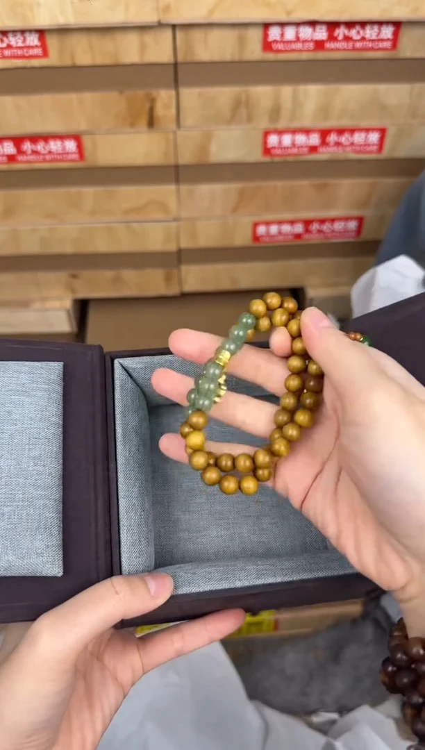 慈木器文玩阁奶香木双圈链接@@ys953