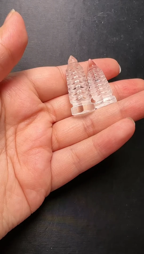 水晶珠宝半成品未镶嵌白水晶文昌塔多样性发一 M20088