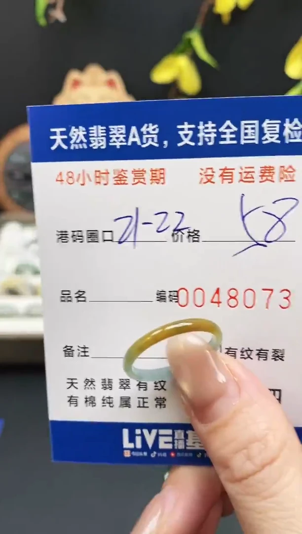 未镶嵌戒指翡翠8073