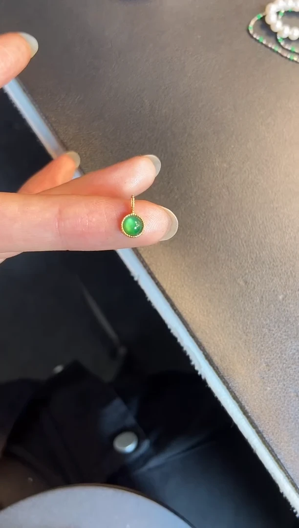 吊坠(不含链)银S925镶嵌翡翠1