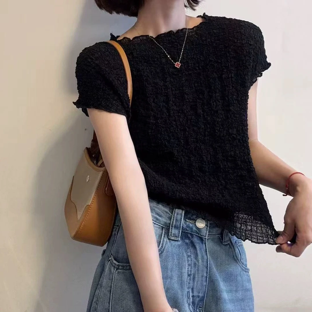 武汉蔓姐【背心】夏季新款时尚气泡背心 衣长48公分左右 2566#