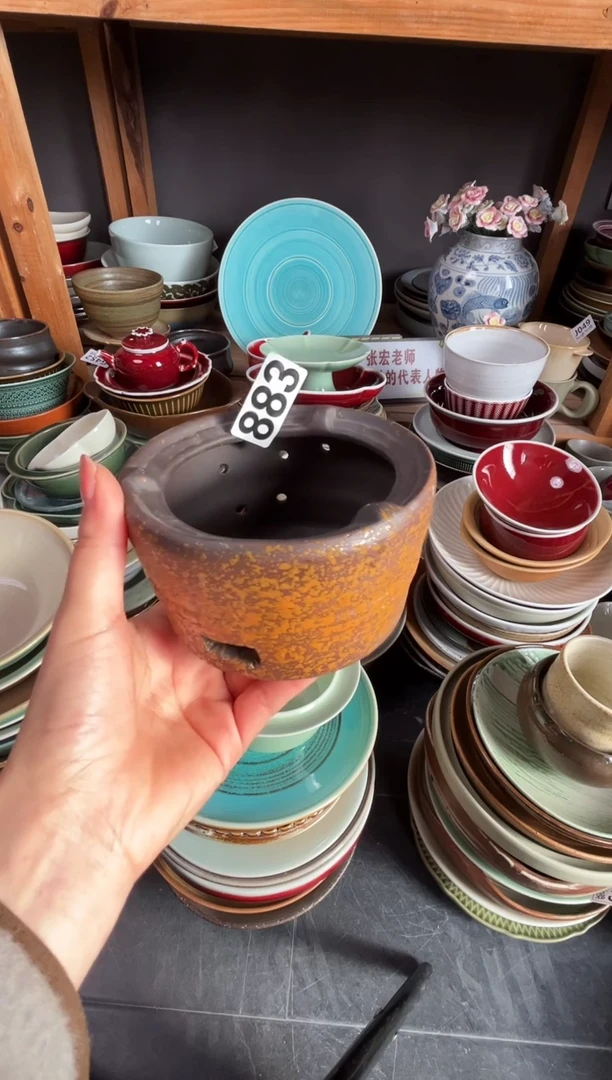 瓷片@*883陶泥黄炉