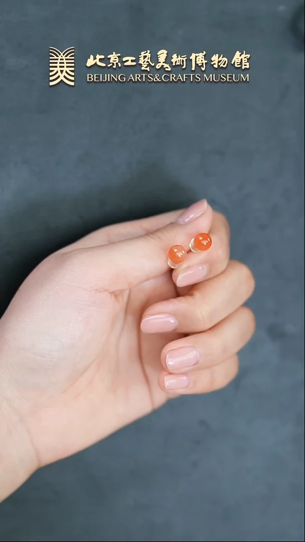 【闪购商品】南红玛瑙耳钉银S925镶嵌B0216GMD042（多样性发货）耳钉