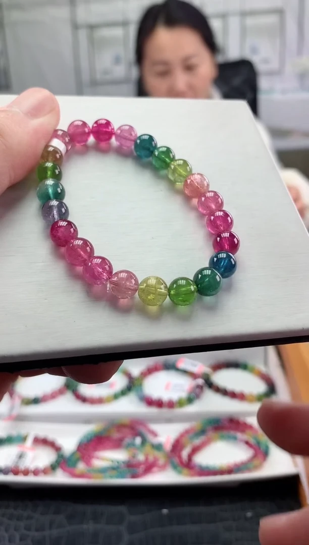 【闪购商品】碧玺手串未镶嵌多样性发一条