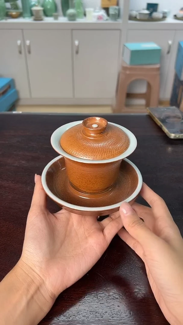 龙泉云间青瓷小米茶器
