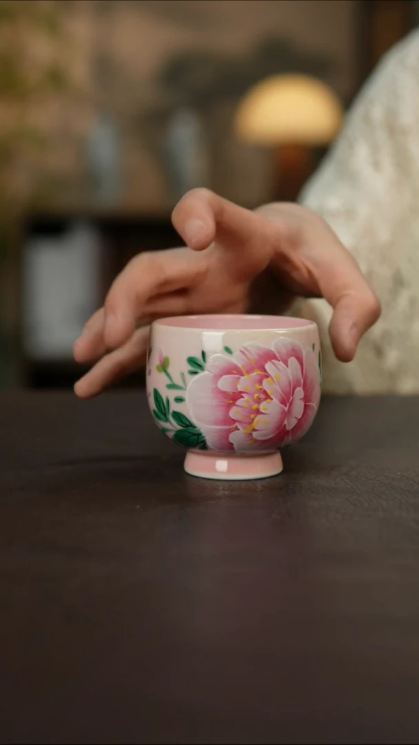 杯景德镇陶瓷杯碗柴烧多人瑕疵