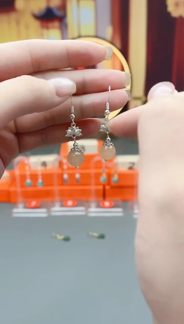 未镶嵌耳钉玛瑙/玉髓324