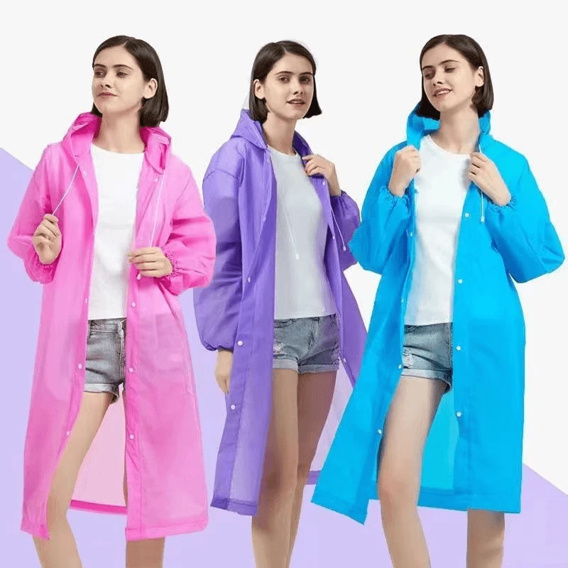 【②.⑨⑨包邮】成人雨衣雨披长款时尚便携雨衣户外旅行EVA雨衣