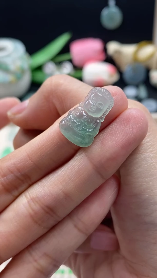 【闪购商品】翡翠颈饰未镶嵌翡翠冰晴宝宝佛