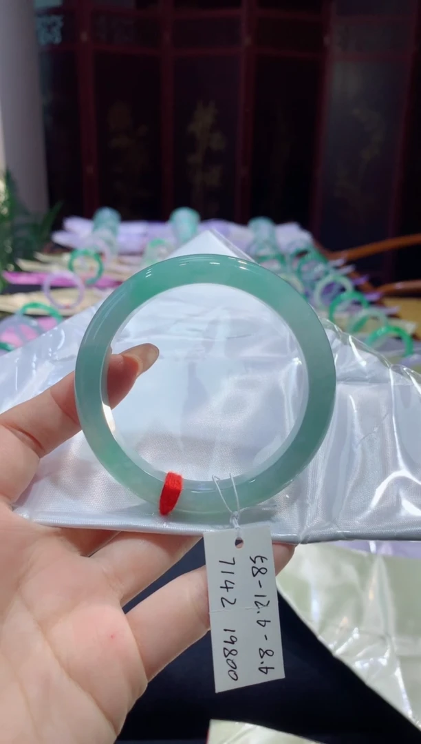 翡翠手镯未镶嵌天然缅甸A货翡翠58圈