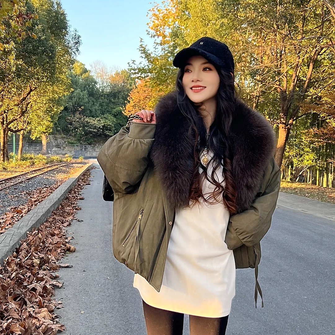 LA.Sheila狐狸毛领90鹅绒皮草254-PC/1120-9082