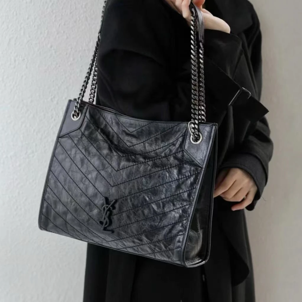 99新 YSL/圣罗兰 坤球奢选 圣罗兰nikishopping单肩包