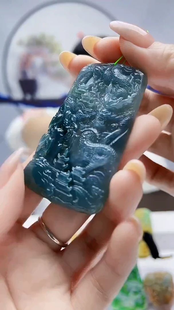 未镶嵌定制翡翠毛货挂件11