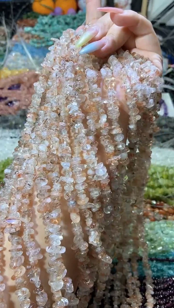 水晶珠宝半成品未镶嵌黑金超七