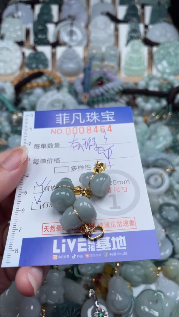 翡翠未镶嵌颈饰00..8463有瑕疵 处理品
