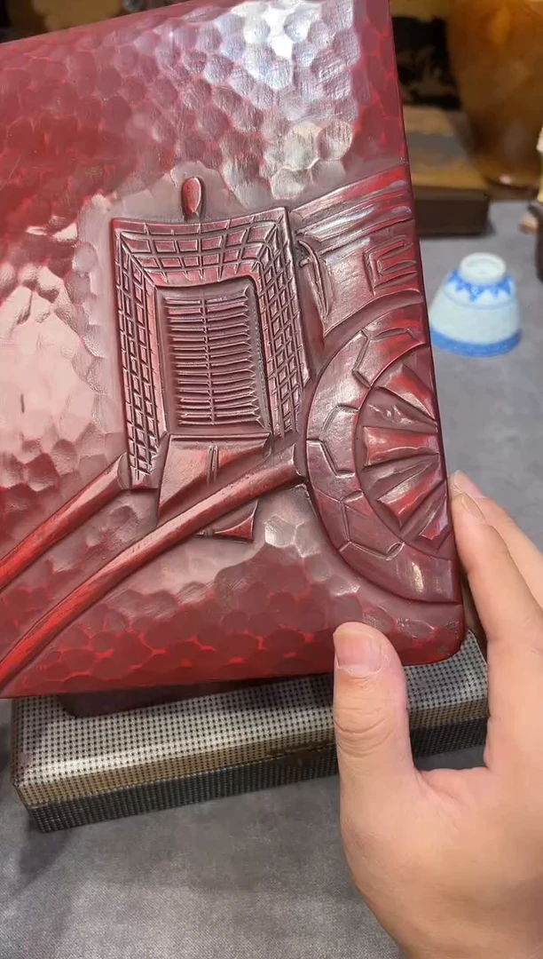 镰仓雕 文盒  大漆漆器大漆漆器