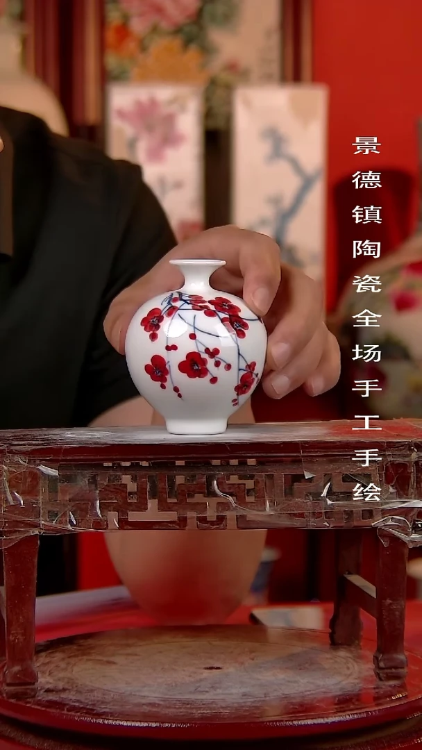 摆件景德镇陶瓷 手工手绘