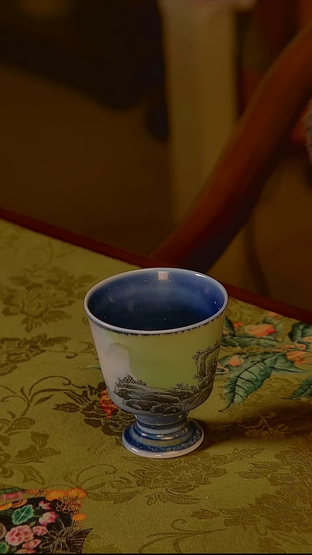 杯手工手绘杯杯很美丽