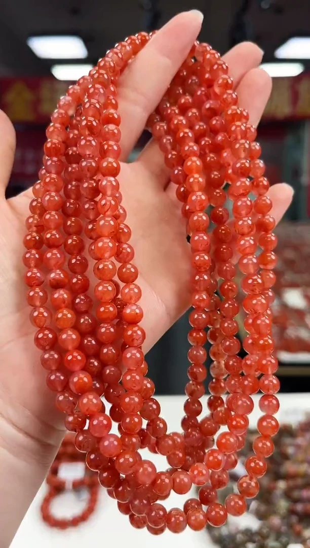 南红玛瑙多圈6+未镶嵌（多样式发其一）