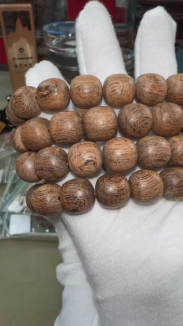 沉香手串达拉干软丝糖结桶珠单圈多样性发其一